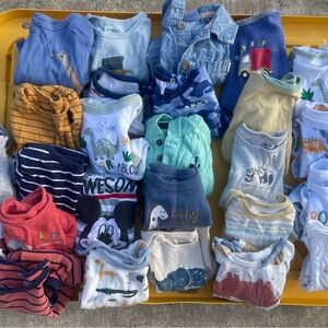 Baby boy bundle 11 short sleeve onesies
